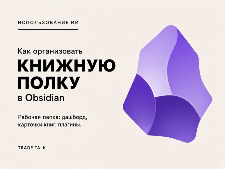 Как организовать книжную полку в Obsidian — Trade Talk